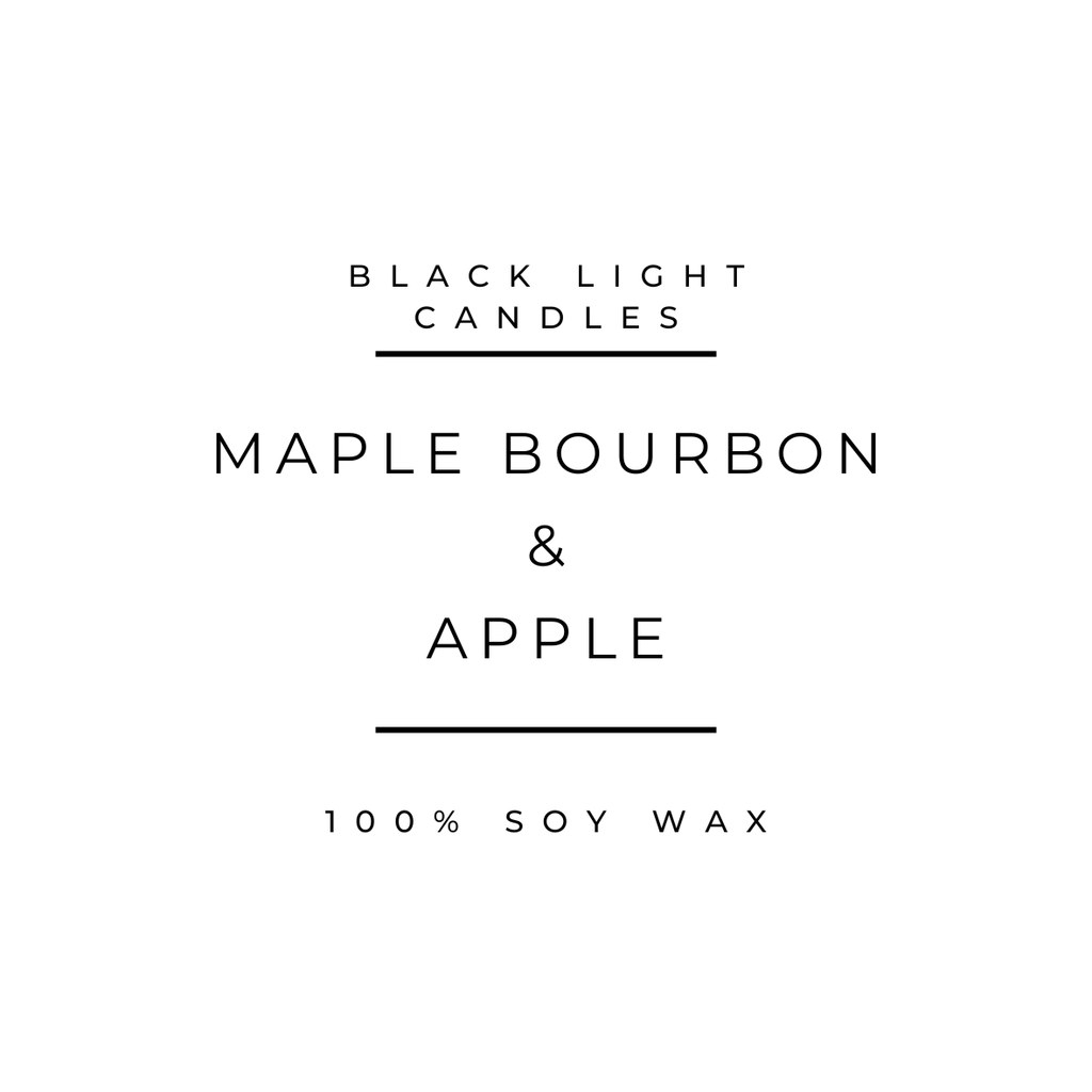 Maple Bourbon & Apples Candle | Apple Scented 4 oz soy wax candle