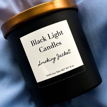 Smoking Jacket Candle - BLACK LIGHT CANDLES